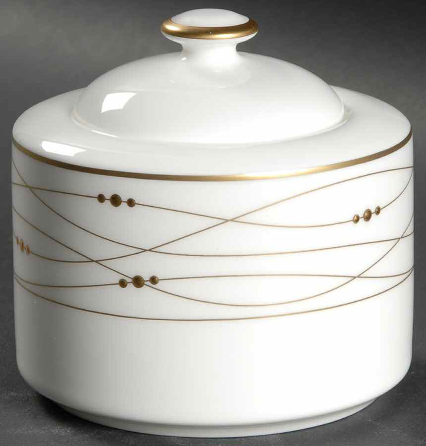 Precious Gold Sugar Bowl & Lid by Royal Doulton-1