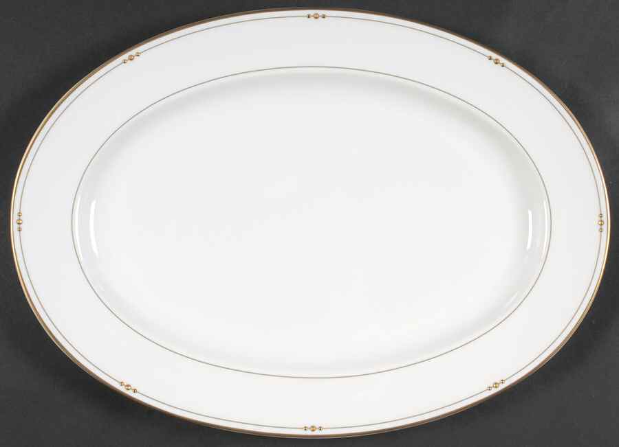 Precious Gold 14" Oval Serving Platter by Royal Doulton-1