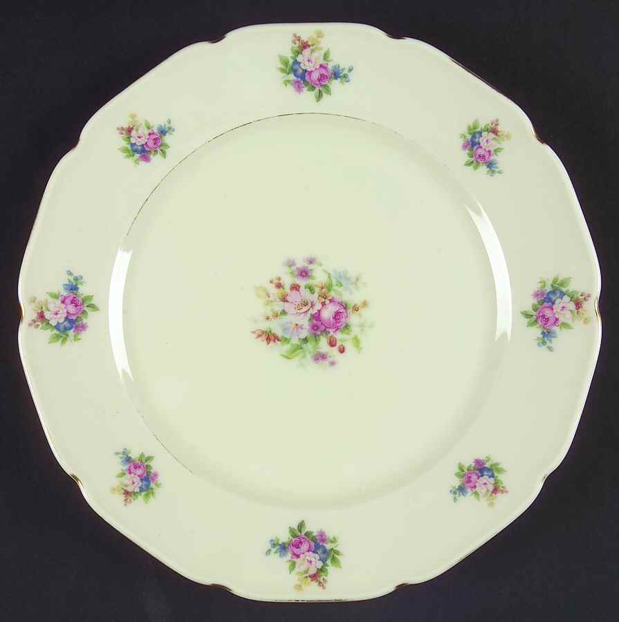 2497 (Scalloped) Salad Plate by Royal Ivory (Czech, Germany)-1