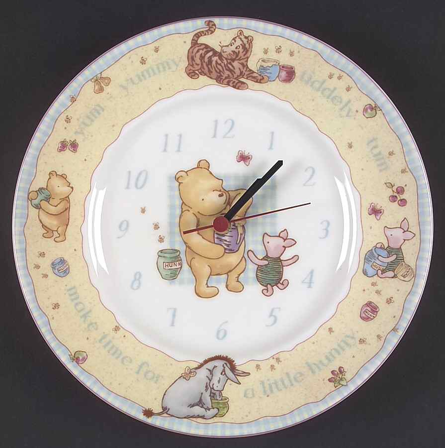 Winnie the Pooh Collection (Disney, Porcelain) Hanging Wall Clock by Royal Doulton-1