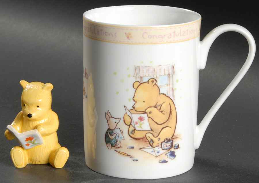 Winnie the Pooh Collection (Disney, Porcelain) (Congratulations) Mug & Figurine Set by Royal Doulton-1