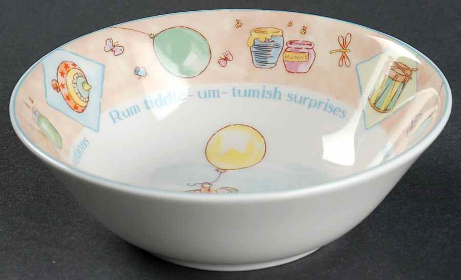 Winnie the Pooh Collection (Disney, Porcelain) Birthday Child's Bowl by Royal Doulton-1