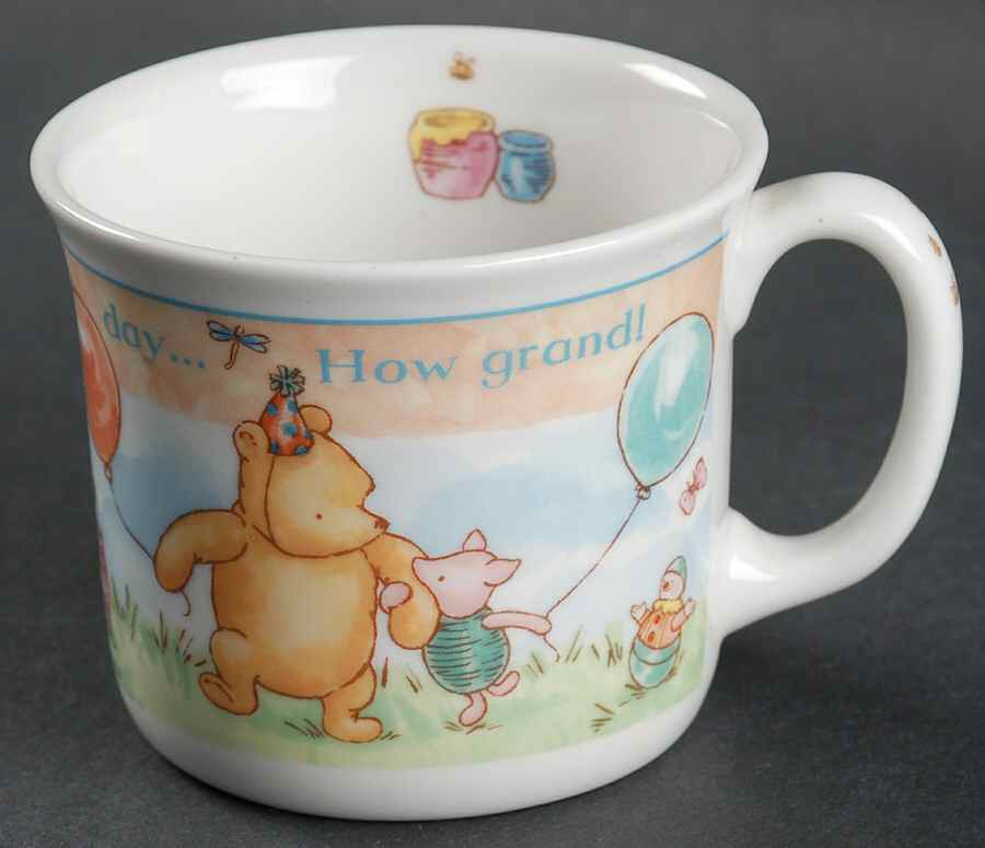 Winnie the Pooh Collection (Disney, Porcelain) Birthday Child's Mug by Royal Doulton-1