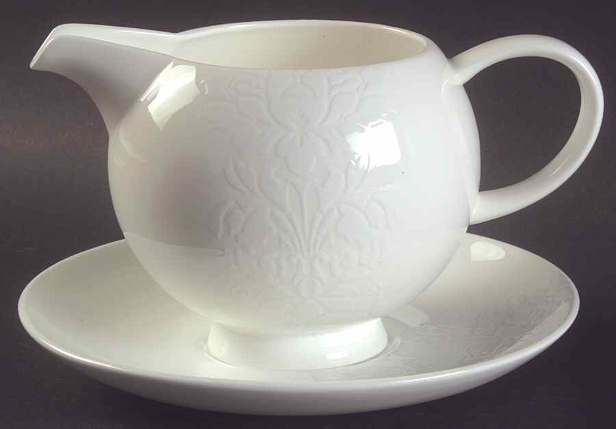 Serenity (Embossed Tapestry) Gravy Boat & Underplate by Royal Doulton-1