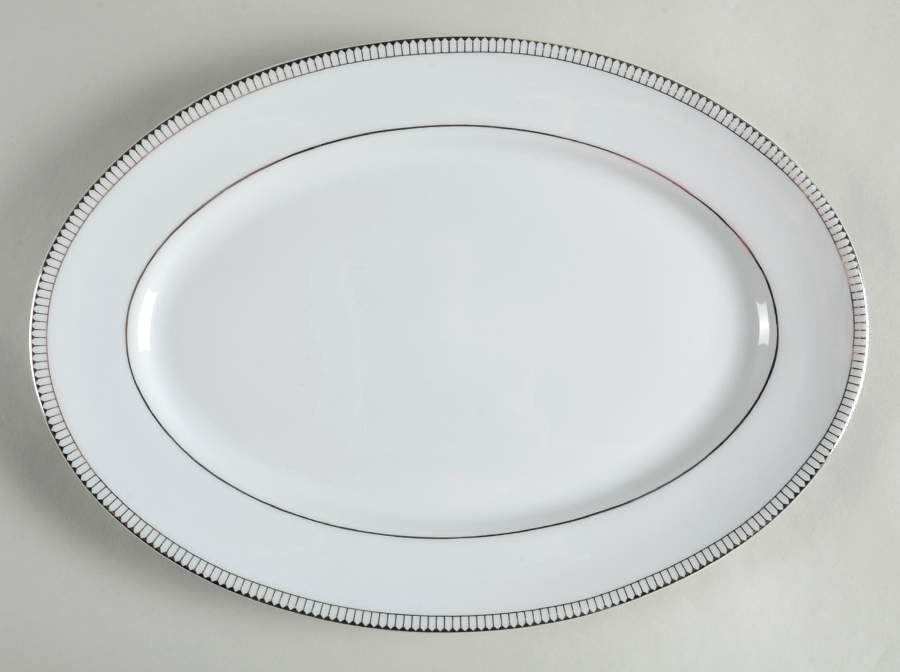 Paramount Platinum 14" Oval Serving Platter by Royal Doulton-1