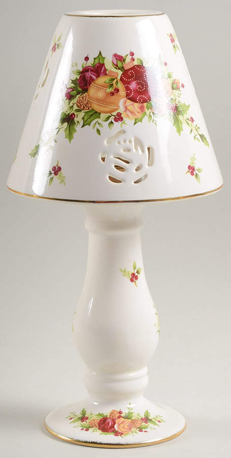 Old Country Roses Holiday (2006) Candle Lamp & Shade by Royal Albert-1