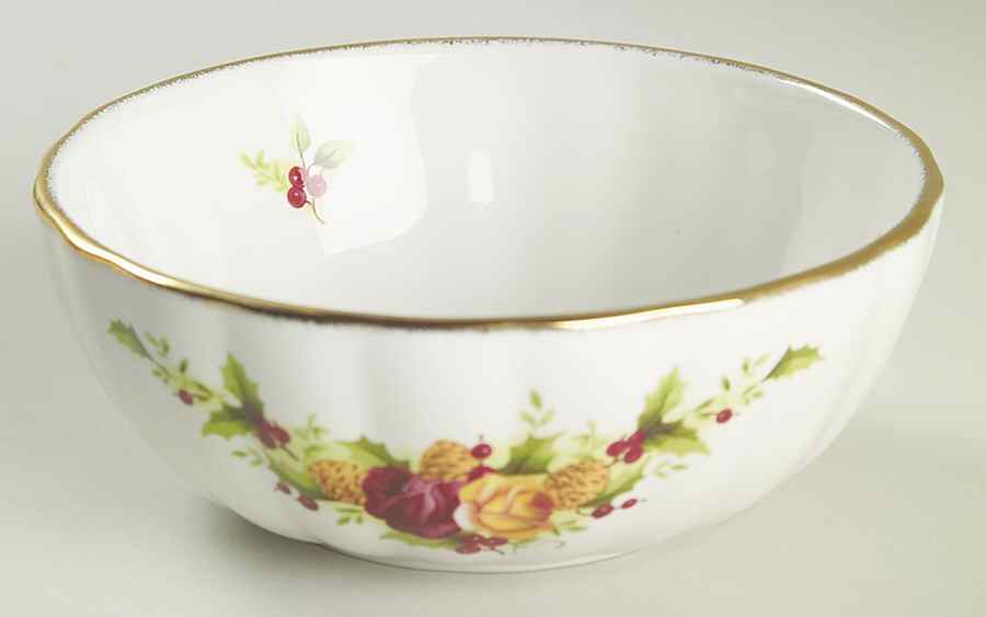 Old Country Roses Holiday (2006) Dip Bowl for Chip & Dip Set by Royal Albert-1