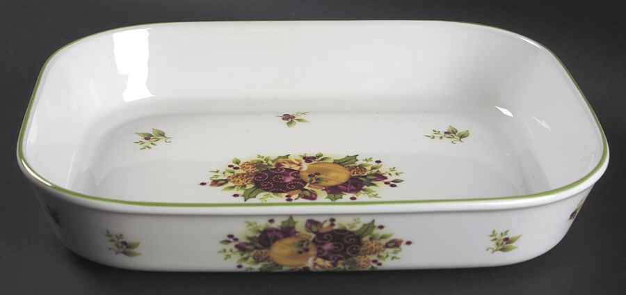 Old Country Roses Holiday (2006) 12" Rectangular Baker by Royal Albert-1