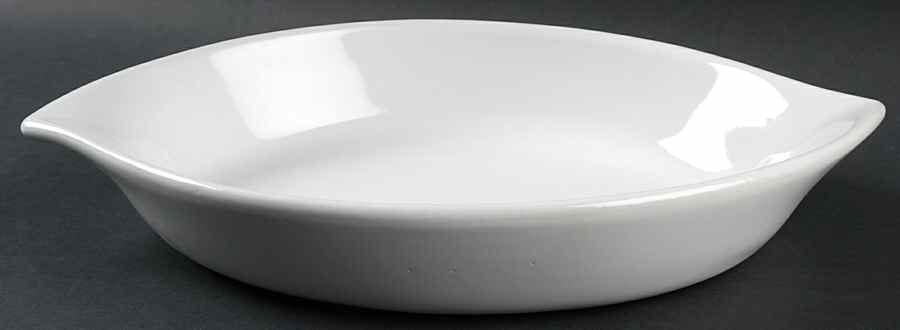 Bay Leaves White 13" Oval Baker by Royal Doulton-1