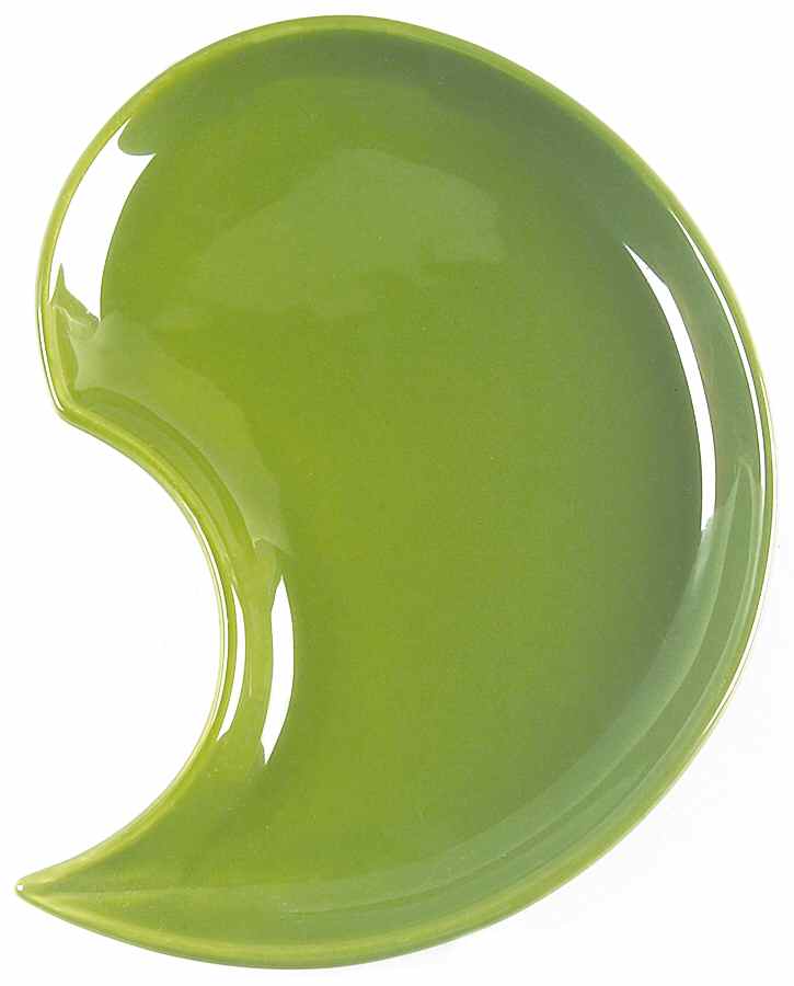 Bay Leaves Dark Green (3 )Chip/Dip Set, Interlocking Olive Dish by Royal Doulton-1