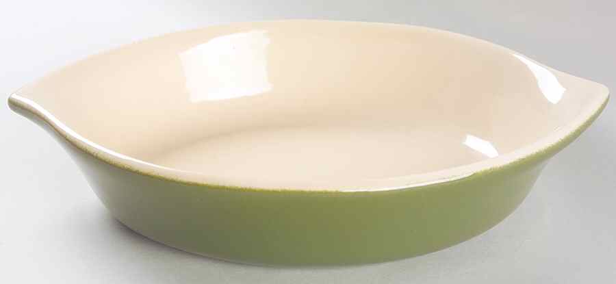 Bay Leaves Dark Green 10" Oval Baker by Royal Doulton-1