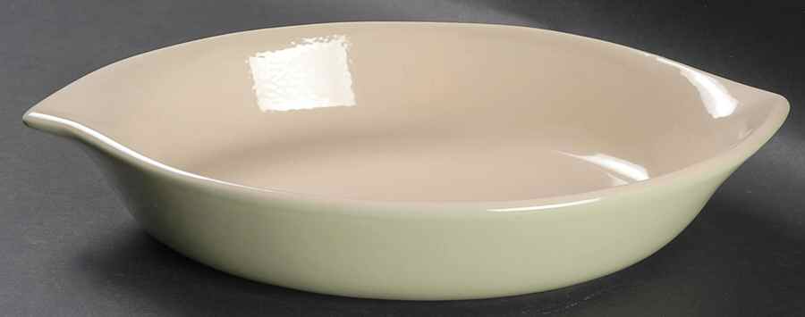 Bay Leaves Light Green 12'' Oval Baker by Royal Doulton-1