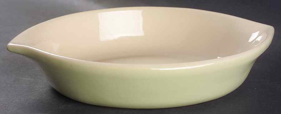Bay Leaves Light Green 10" Oval Baker by Royal Doulton-1