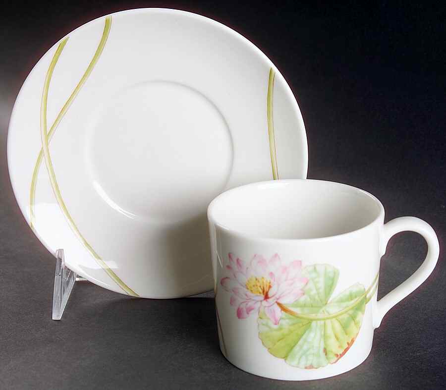 Water Lily Flat Cup & Saucer Set by Royal Doulton-1