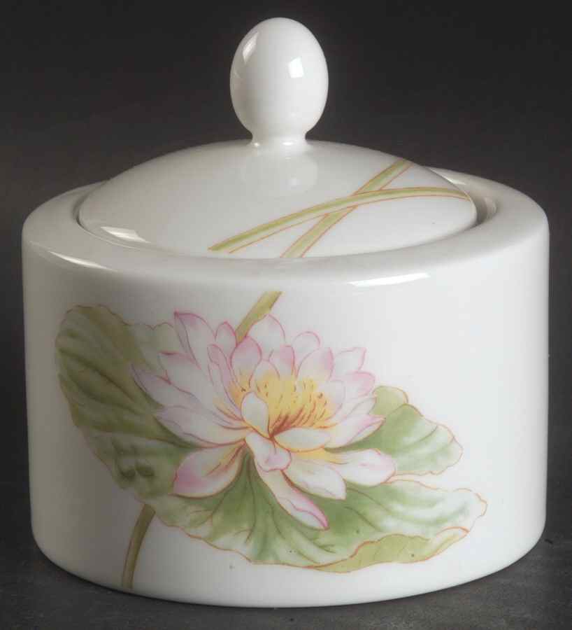 Water Lily Sugar Bowl & Lid by Royal Doulton-1