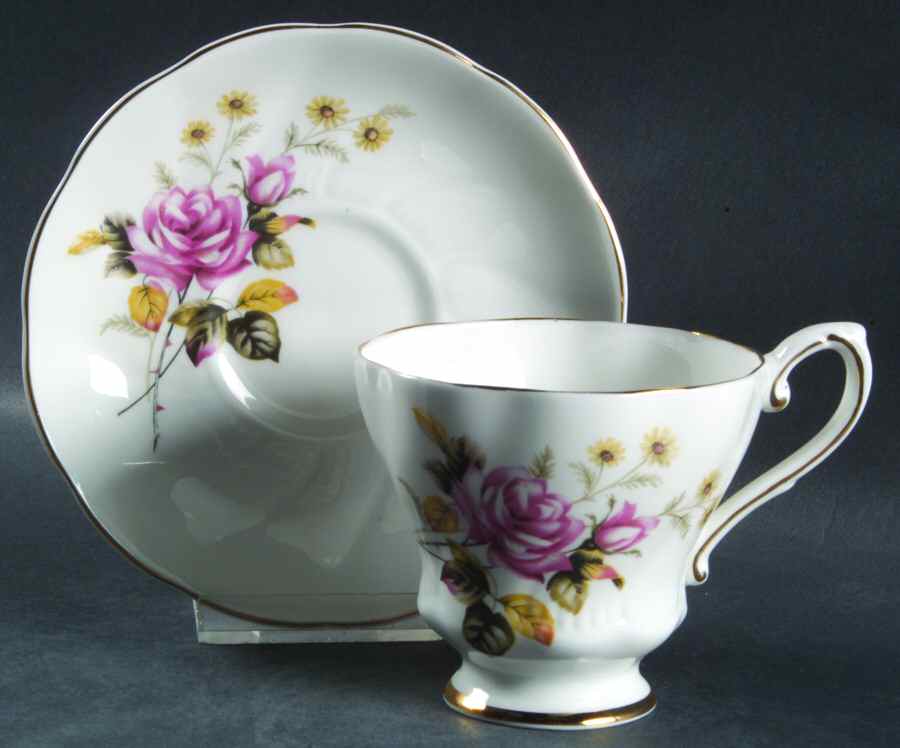 1418 Footed Cup & Saucer Set by Royal Grafton-1