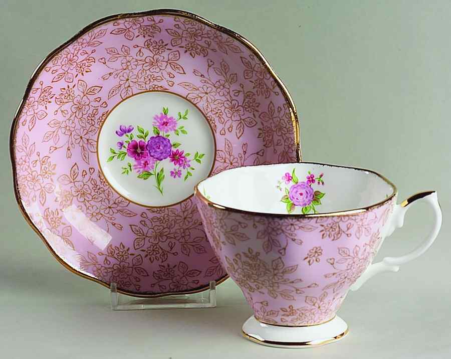 Archive Rose Footed Cup & Saucer Set by Royal Albert-1