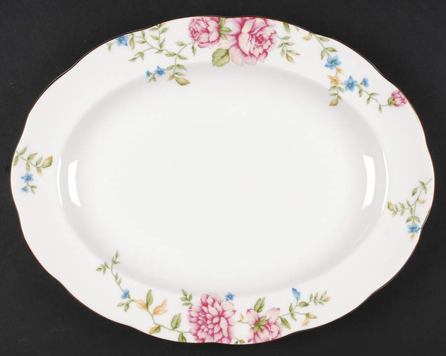 English Rose 13" Oval Serving Platter by Royal Albert-1