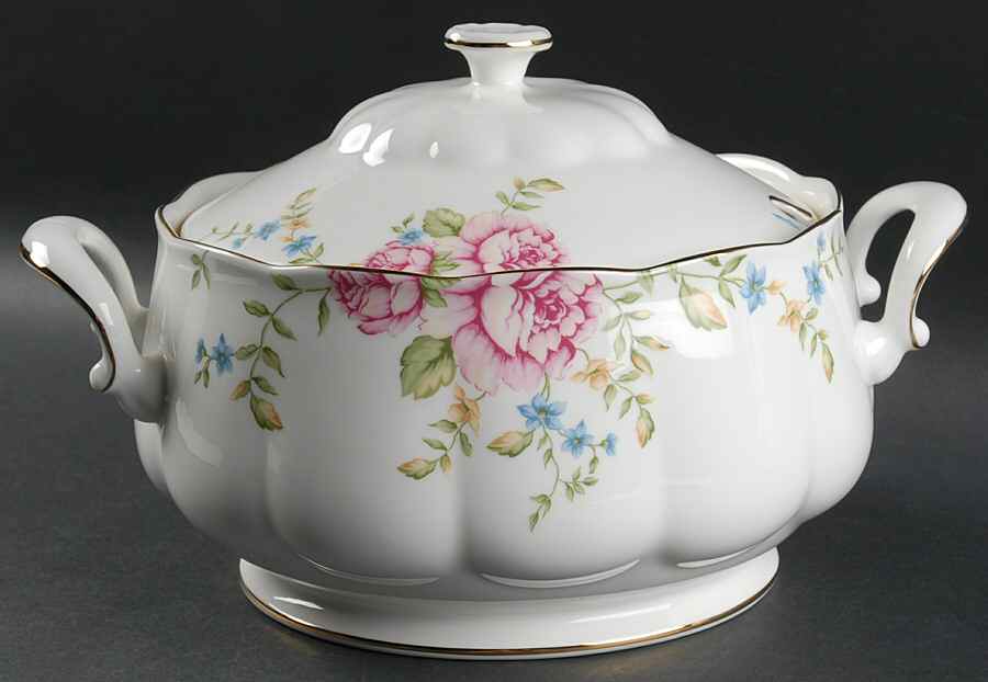 English Rose Tureen &  Lid by Royal Albert-1