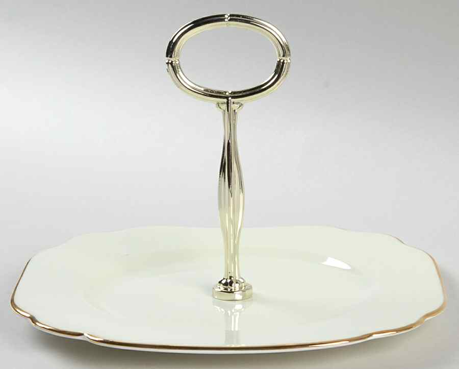 English Rose Square Serving Plate W/Handle (SPS) by Royal Albert-1