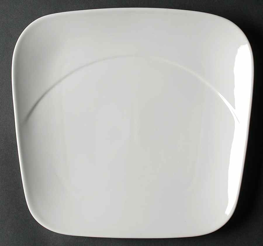 Spa Lifestyle Reflection White Square Dinner Plate by Royal Doulton-1