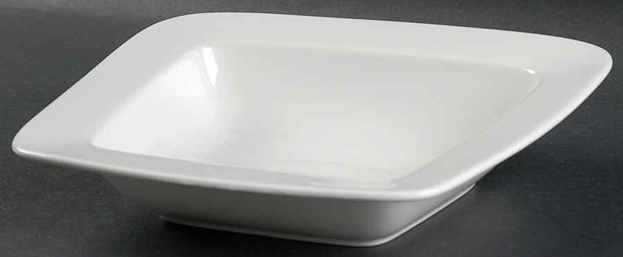 Spa Lifestyle Reflection White Large Rim Soup Bowl by Royal Doulton-1