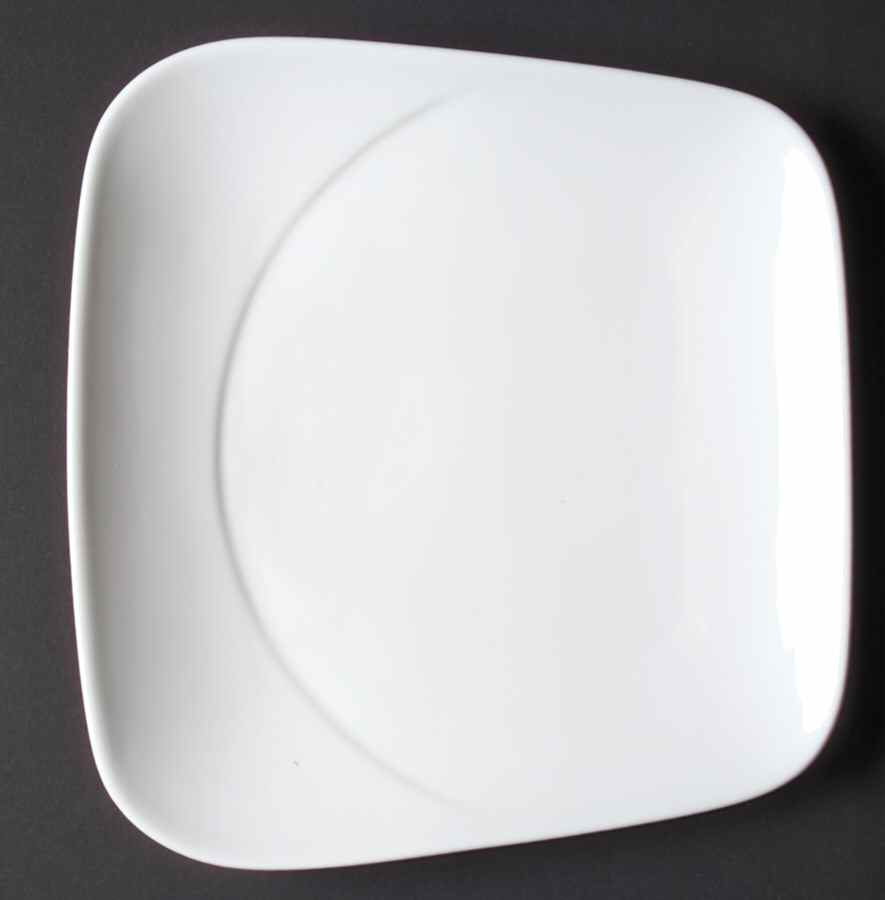 Spa Lifestyle Reflection White Square Salad Plate by Royal Doulton-1