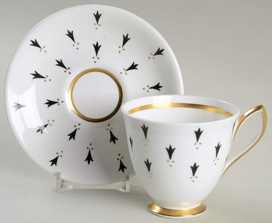 Ermine Footed Demitasse Cup & Saucer Set by Royal Albert-1