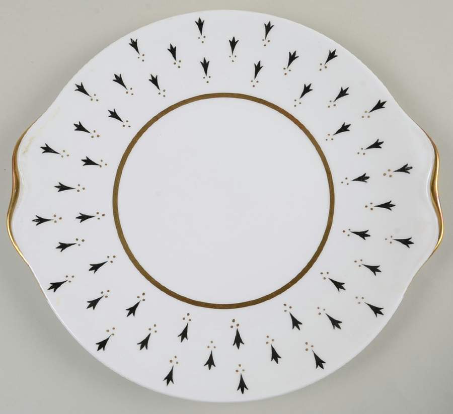 Ermine Handled Cake Plate by Royal Albert-1