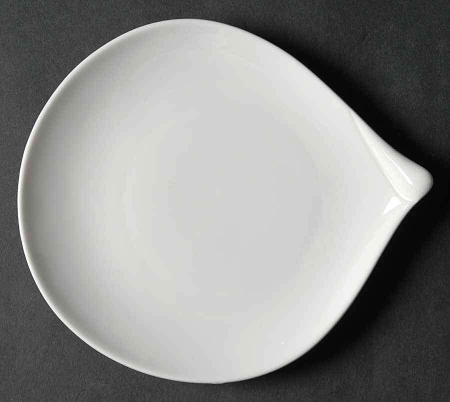 Spa Lifestyle Waterdrop White Canape Plate by Royal Doulton-1