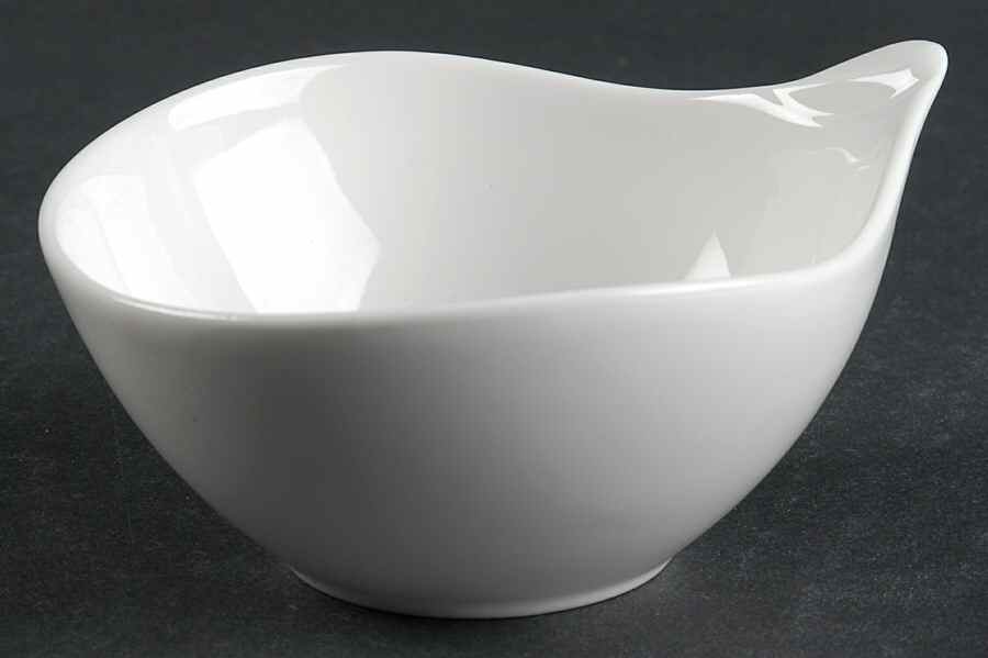 Spa Lifestyle Waterdrop White Dip Bowl for Chip & Dip Set by Royal Doulton-1