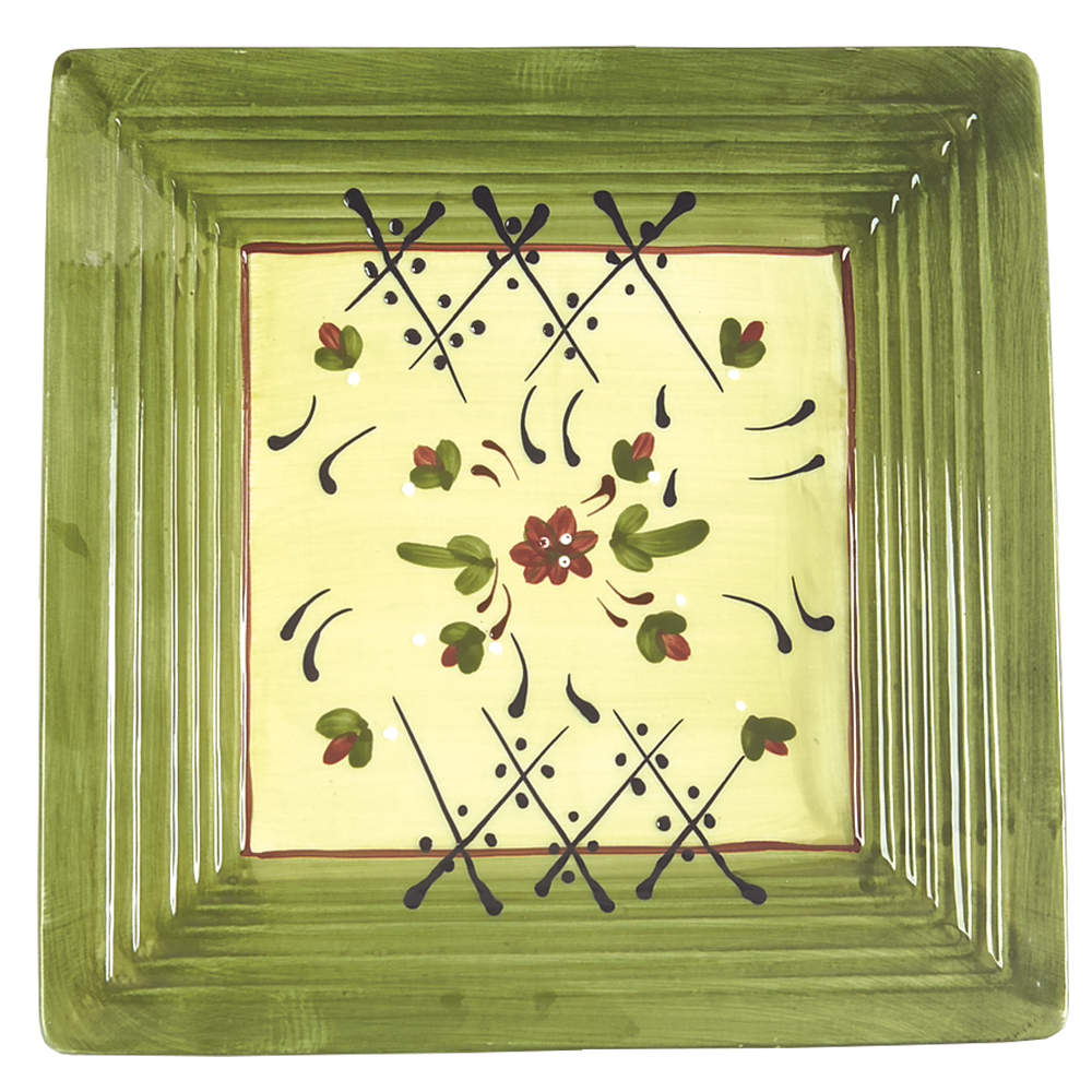 Fleuron Square Salad Plate by Romancing Provence-1