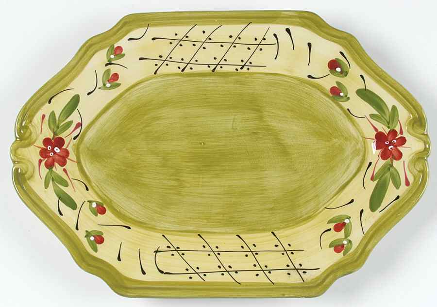 Fleuron 11" Oval Accent Platter by Romancing Provence-1