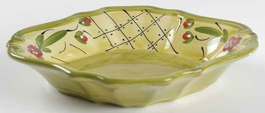 Fleuron 8" Scalloped Bowl by Romancing Provence-1