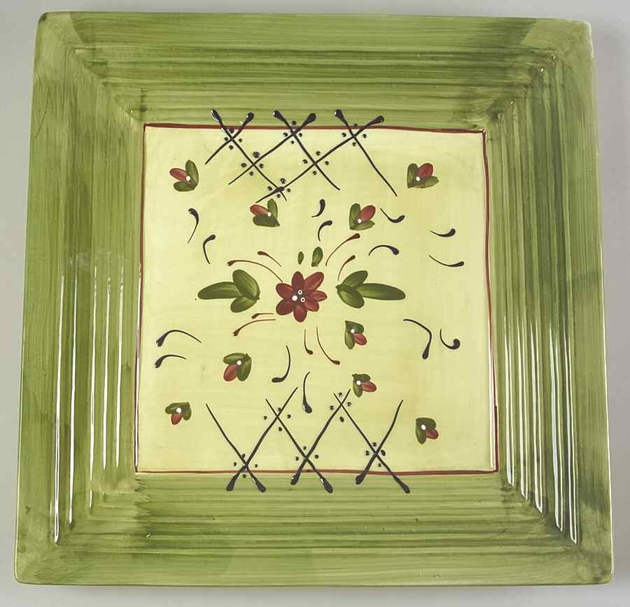 Fleuron 12" Square Chop Plate by Romancing Provence-1