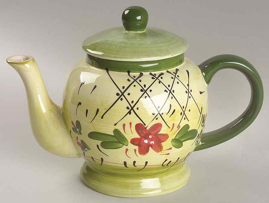 Fleuron Teapot & Lid by Romancing Provence-1