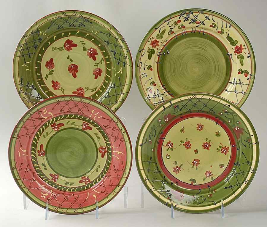 Fleuron Salad Plate - Set of 4 Motifs by Romancing Provence-1