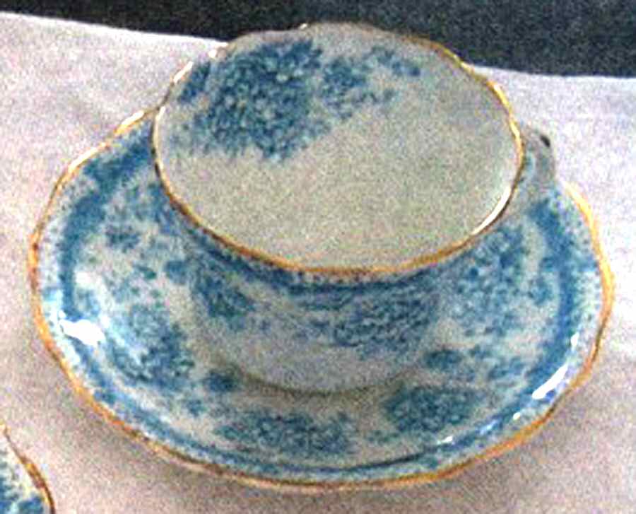 Mona Turquoise Footed Cup & Saucer Set by Royal Albert-1