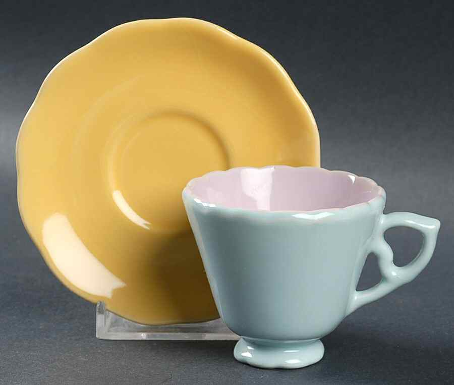 Tea for Me, Too Child's Cup & Saucer Set by Rosanna-1