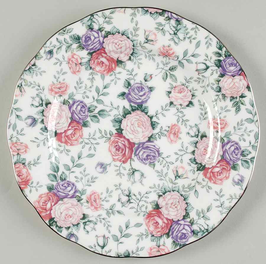 Rose Garland Accent Salad Plate by Royal Albert-1
