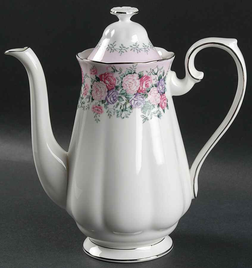 Rose Garland Coffee Pot & Lid by Royal Albert-1