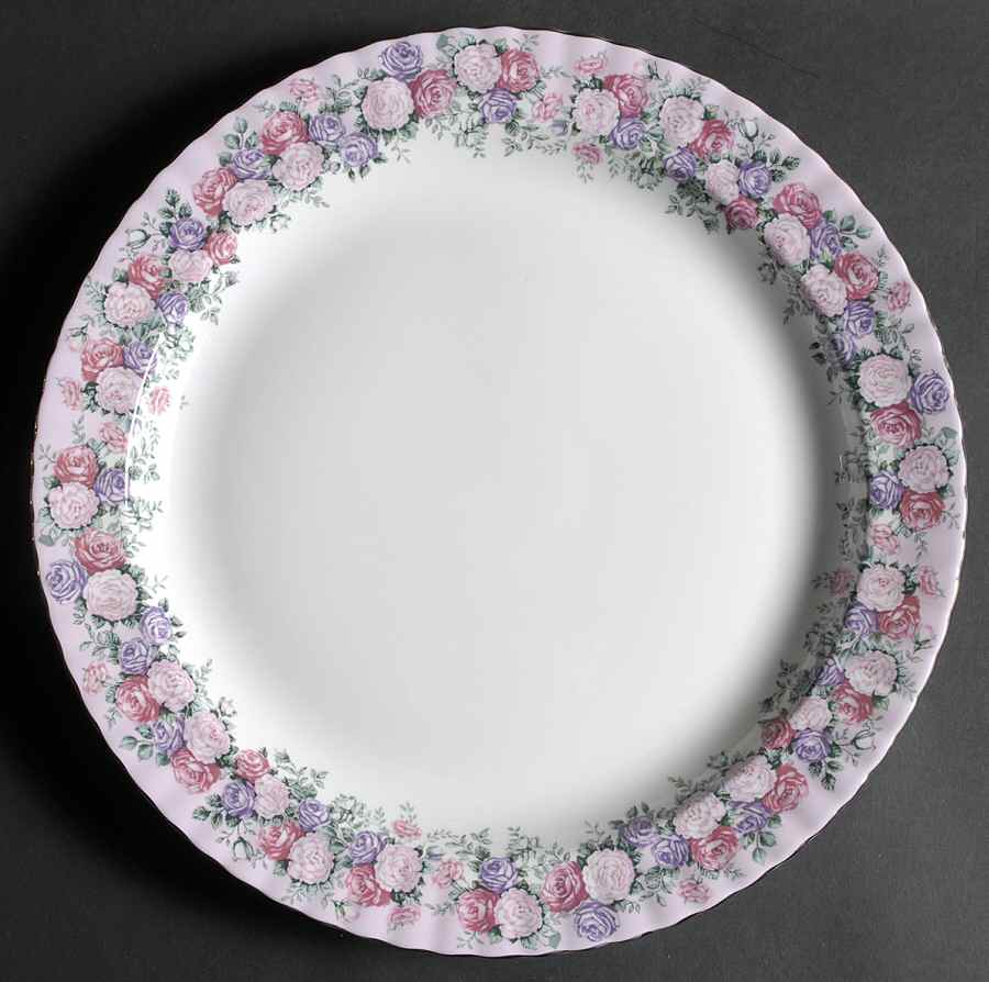 Rose Garland 13" Chop Plate (Round Platter) by Royal Albert-1