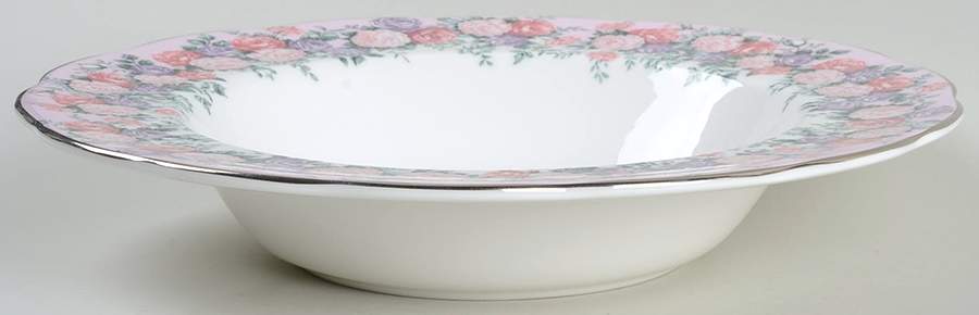 Rose Garland Large Rim Soup Bowl by Royal Albert-1