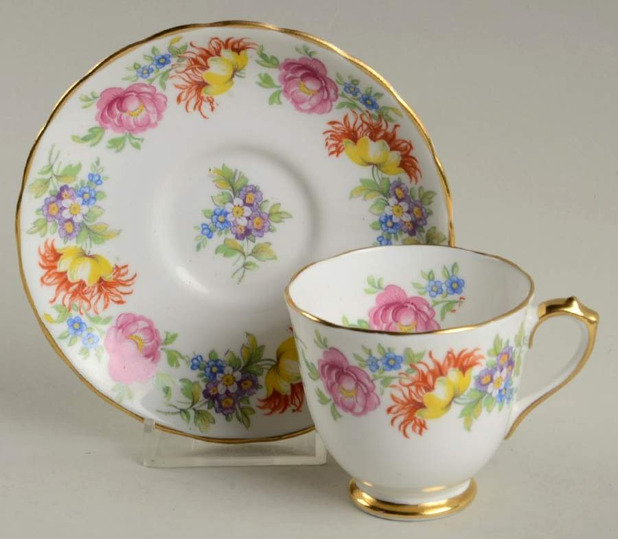 RCH39 Footed Demitasse Cup & Saucer Set by Royal Chelsea-1