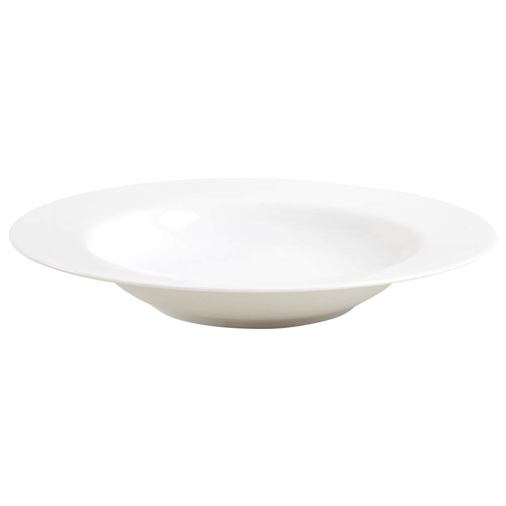 Classic White (Classic Shape) Large Rim Soup Bowl by Royal Worcester-1