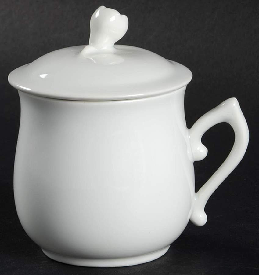Classic White (Classic Shape) 2 Pc Pot de Creme w/Lid & Base by Royal Worcester-1