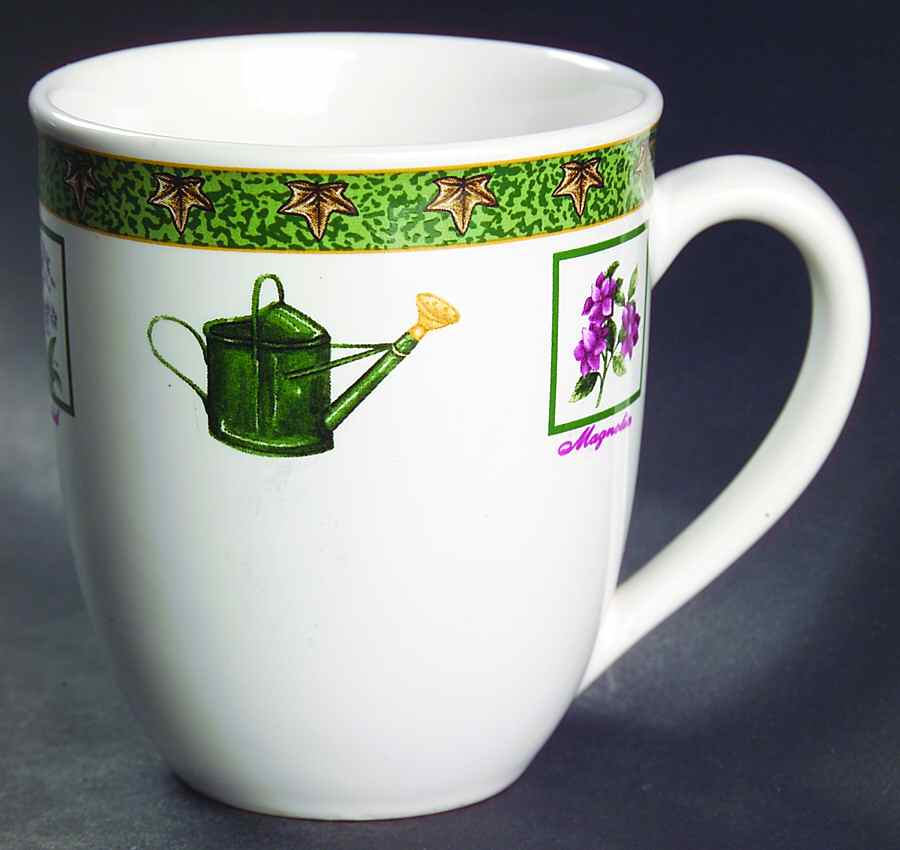 Rnf11a (Dark Green Band With Ivy Leaves) Mug by Royal Norfolk-1