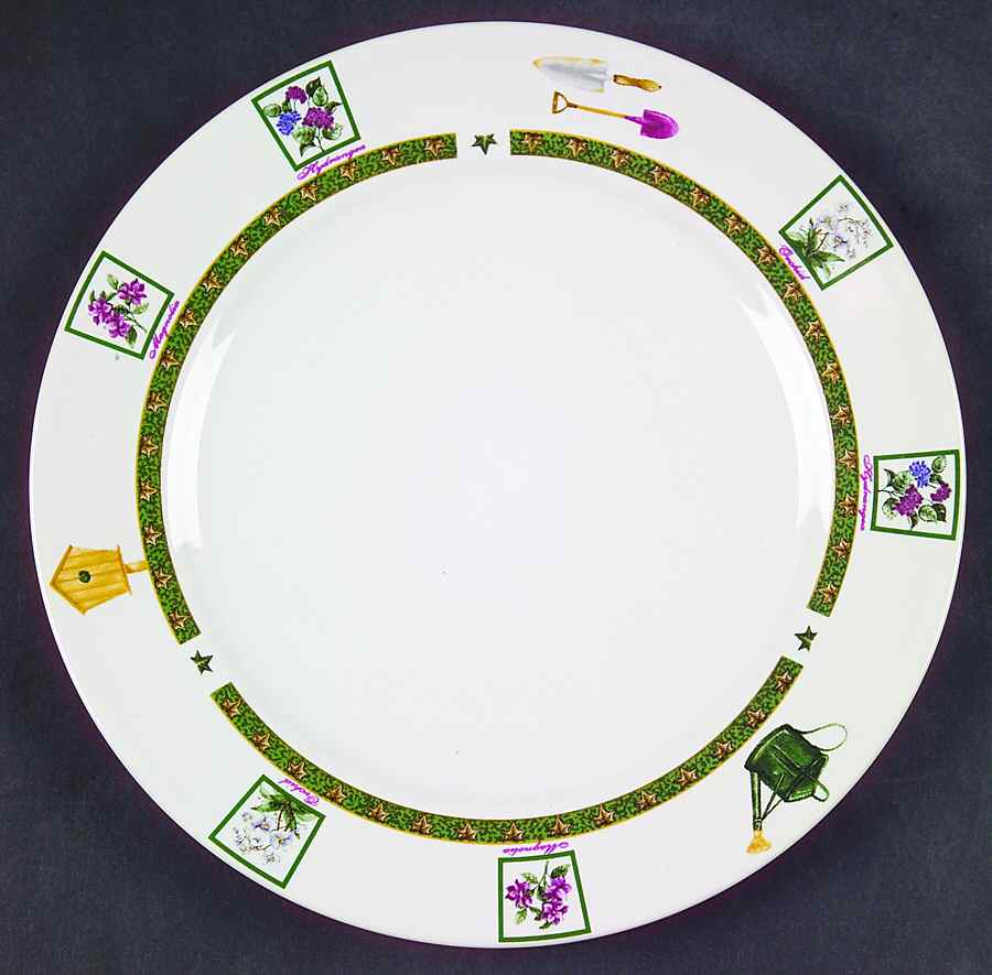Rnf11a (Dark Green Band With Ivy Leaves) Salad Plate by Royal Norfolk-1