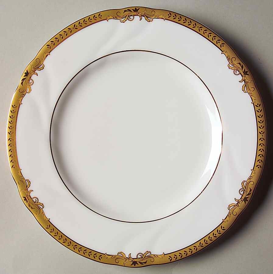 Crown Swirl Gold Salad Plate by Royal Doulton-1