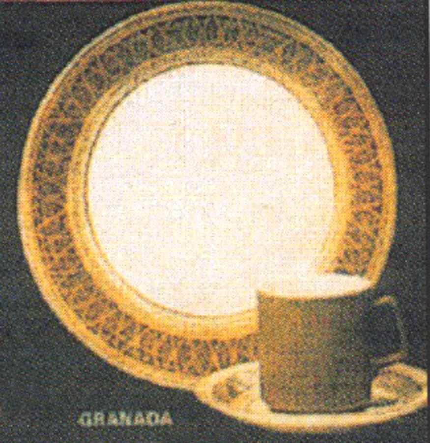Granada Flat Cup & Saucer Set by Royal (USA)-1